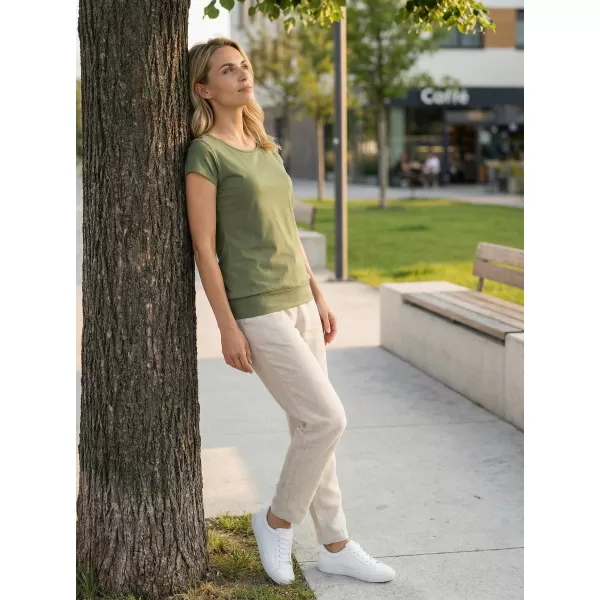  Női póló ALTISPORT NP/ALW021 KHAKI 