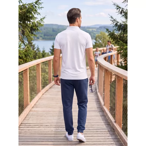  Férfi póló gallérral ALTISPORT NoPrint NP/ALM712 FEHÉR 