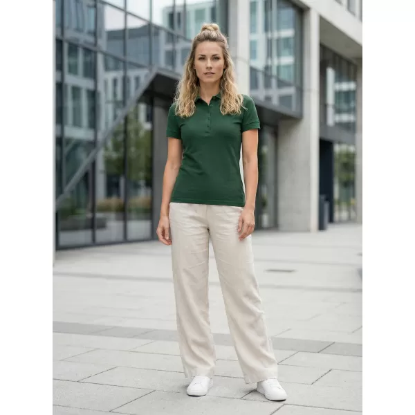  Női póló gallérral ALTISPORT NP/ALW012 SÖTÉTZÖLD 