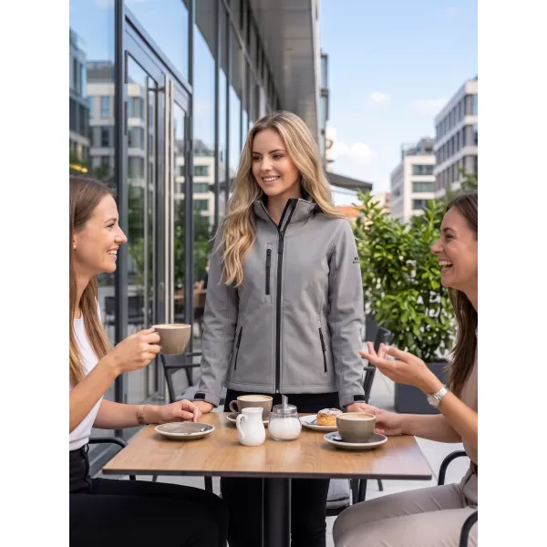  Női softshell kabát ALTISPORT NP/ALW125 ACÉLSZÜRKE 
