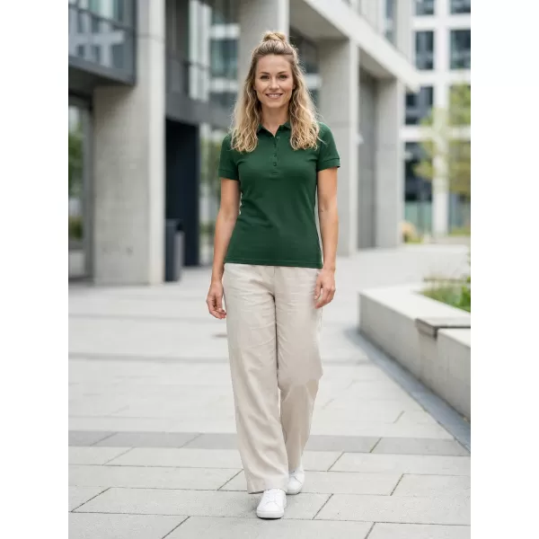  Női póló gallérral ALTISPORT NP/ALW012 SÖTÉTZÖLD 