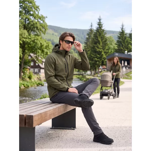  Férfi softshell kabát ALTISPORT NP/ALM225 KATONAI 