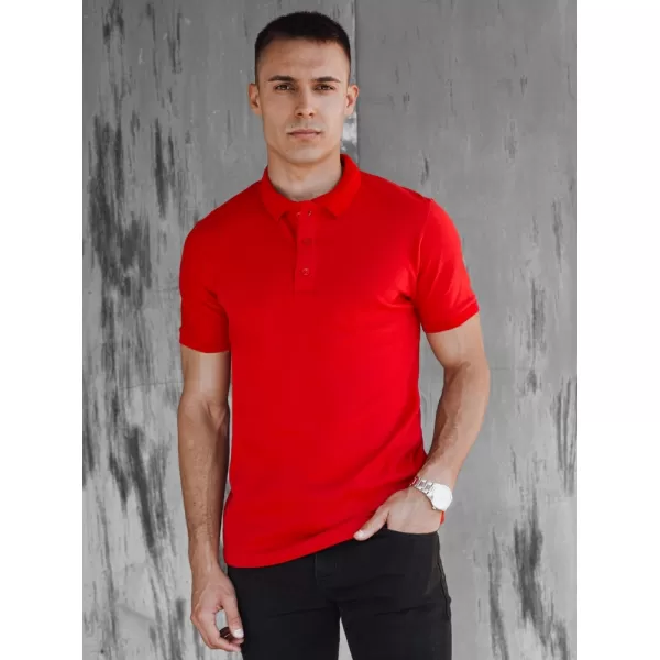  Mens t -phirt gallérral DSTREET PX0598 PIROS 