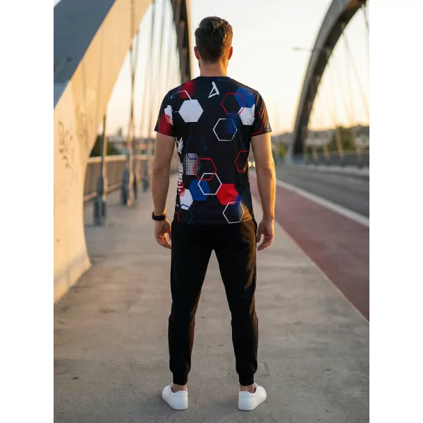  Férfi prémium funkcionális póló ALTISPORT x CZE VOJ/ALM036TR01 HEXA ARC 