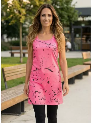 Prémium funkcionális női mellényruha ALTISPORT VOJ/ALW034SAT01 NEON/RÓZSASZÍN