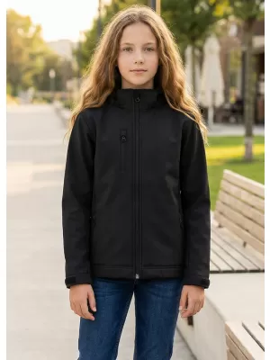 Gyermek softshell kabát ALTISPORT NP/ALK535 FEKETE