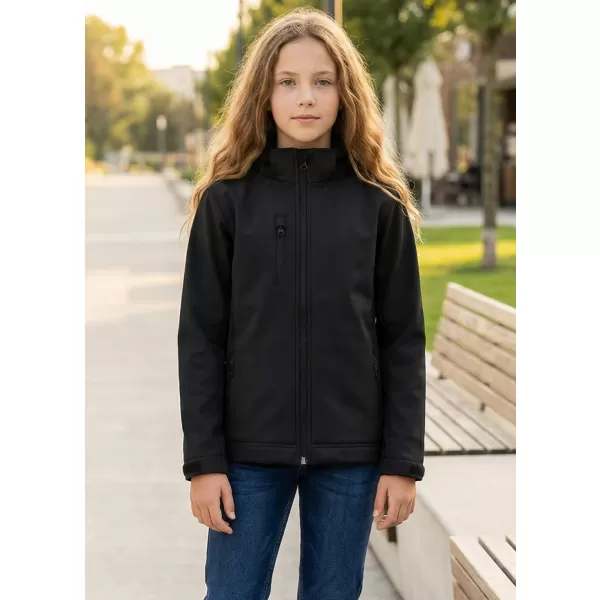  Gyermek softshell kabát ALTISPORT NP/ALK535 FEKETE 