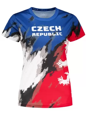 Prémium funkcionális női póló ALTISPORT x CZE VOJ/ALW036TR01 CSÍKOK