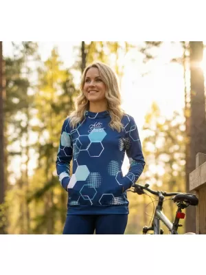 Prémium funkcionális női pulóver ALTISPORT VOJ/ALW037MI01 SÖTÉTKÉK