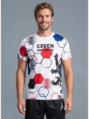 Férfi prémium funkcionális póló ALTISPORT x CZE VOJ/ALM036TR01 HEXA FEHÉR