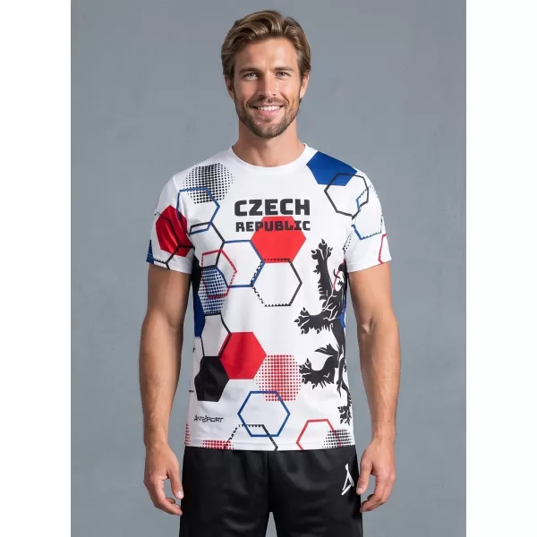  Férfi prémium funkcionális póló ALTISPORT x CZE VOJ/ALM036TR01 HEXA FEHÉR 