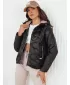 Vattázott kabát DSTREET OLMOS TY4240 FEKETE