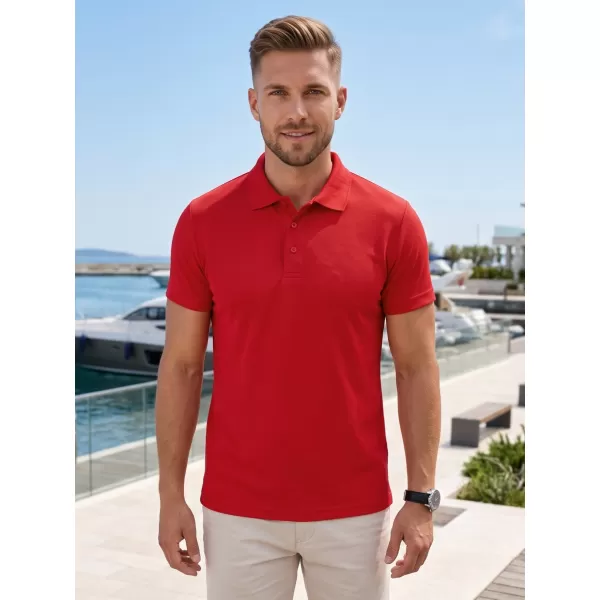  Férfi póló gallérral ALTISPORT NoPrint NP/ALM712 PIROS 