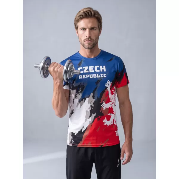  Férfi prémium funkcionális póló ALTISPORT x CZE VOJ/ALM036TR01 CSÍKOK 