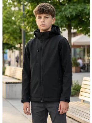 Gyermek softshell kabát ALTISPORT NP/ALK535 FEKETE
