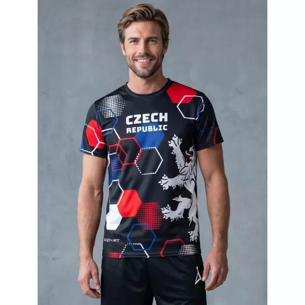  Férfi prémium funkcionális póló ALTISPORT x CZE VOJ/ALM036TR01 HEXA ARC 