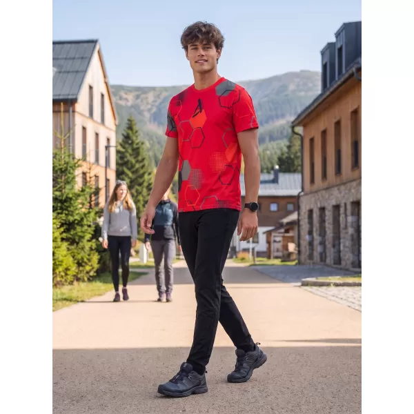  Férfi funkcionális prémium póló ALTISPORT VOJ/ALM037TR01 PIROS 