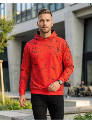 Férfi prémium funkcionális pulóver ALTISPORT VOJ/ALM034MI01 PIROS
