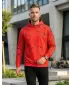 Férfi prémium funkcionális pulóver ALTISPORT VOJ/ALM034MI01 PIROS