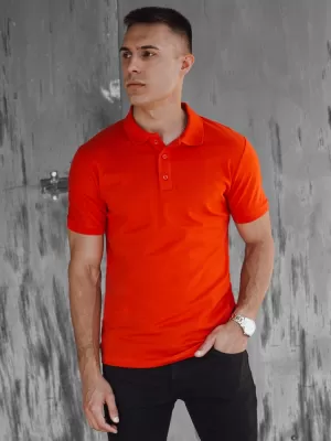 Mens t -phirt gallérral DSTREET PX0609 NARANCS