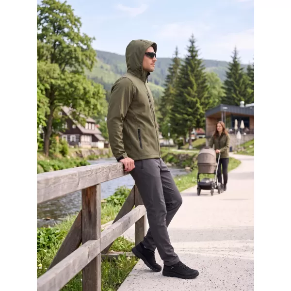  Férfi softshell kabát ALTISPORT NP/ALM225 KATONAI 