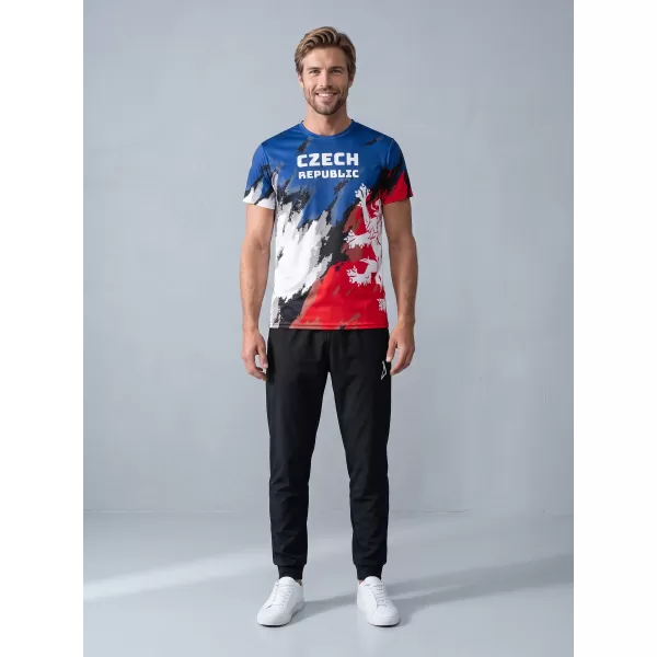  Férfi prémium funkcionális póló ALTISPORT x CZE VOJ/ALM036TR01 CSÍKOK 