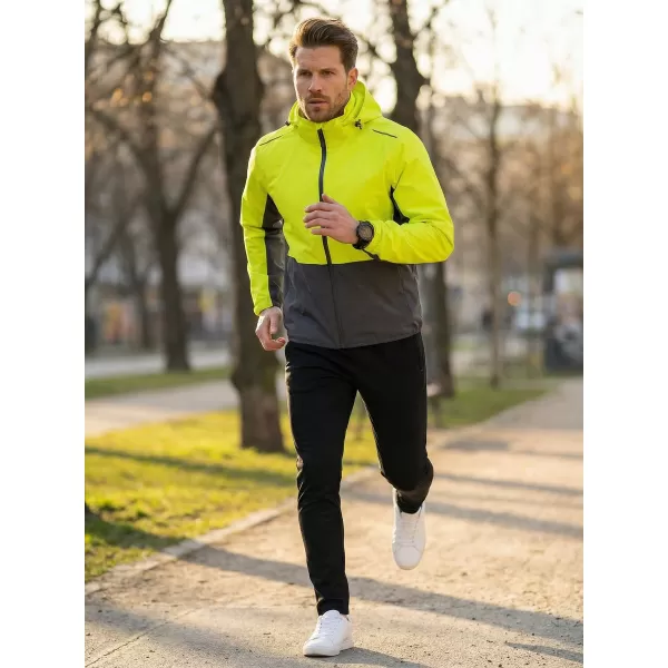  Férfi dzseki ALTISPORT NoPrint NP/ALM835 NEON SÁRGA 