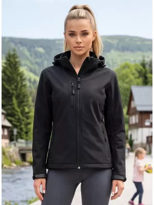 Női softshell kabát ALTISPORT NP/ALW125 FEKETE