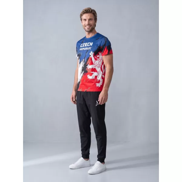  Férfi prémium funkcionális póló ALTISPORT x CZE VOJ/ALM036TR01 CSÍKOK 