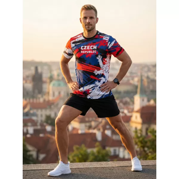  Férfi prémium funkcionális póló ALTISPORT x CZE VOJ/ALM036TR01 CSEH 