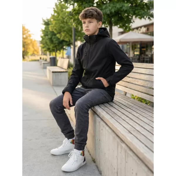  Gyermek softshell kabát ALTISPORT NP/ALK535 FEKETE 