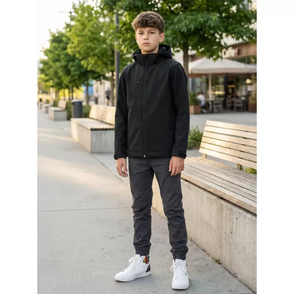  Gyermek softshell kabát ALTISPORT NP/ALK535 FEKETE 