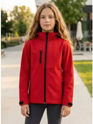 Gyermek softshell kabát ALTISPORT NP/ALK535 PIROS