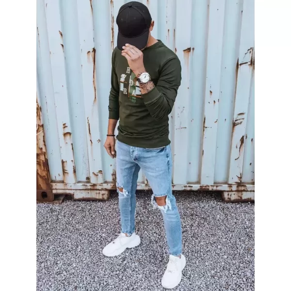  Férfi pulóver DSTREET BX5351 KHAKI 