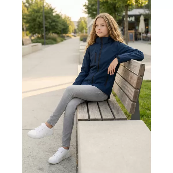  Gyermek softshell kabát ALTISPORT NP/ALK535 SÖTÉTKÉK 