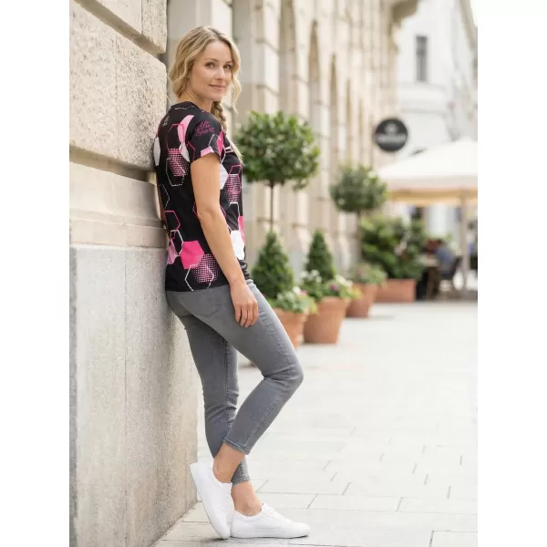  Prémium funkcionális női póló ALTISPORT VOJ/ALW037TR01 FEKETE RÓZSASZÍN 
