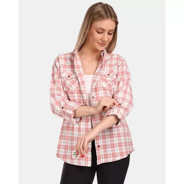  Női ing KILPI FLANNY-W VL0370KI RÓZSASZÍN 