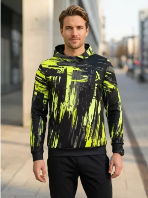 Prémium férfi pulóver ALTISPORT VOJ/ALM010MI01 FEKETE ÉS SÁRGA