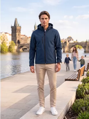 Férfi softshell kabát ALTISPORT NP/ALM225 SÖTÉTKÉK