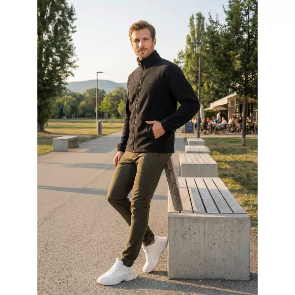  Férfi polár pulóver ALTISPORT NP/ALM105 FEKETE 