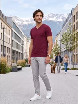 Férfi póló ALTISPORT NoPrint NP/ALM007 GRÁNÁT