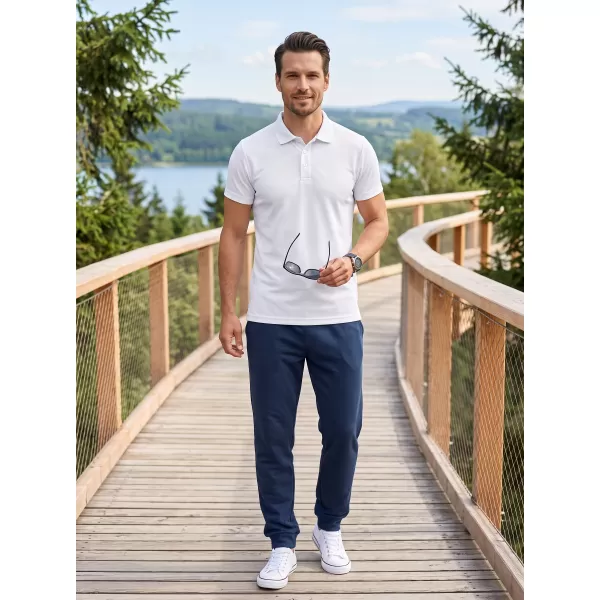  Férfi póló gallérral ALTISPORT NoPrint NP/ALM712 FEHÉR 