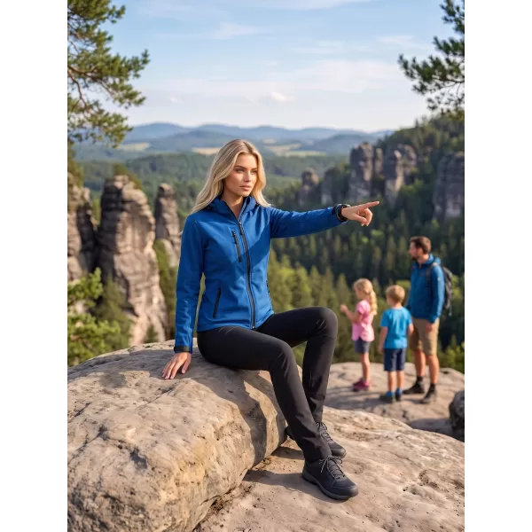  Női softshell kabát ALTISPORT NP/ALW125 KIRÁLYKÉK 
