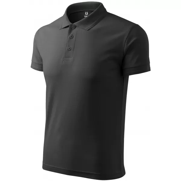  Férfi póló gallérral ALTISPORT NP/ALM302 SÖTÉT PALA 