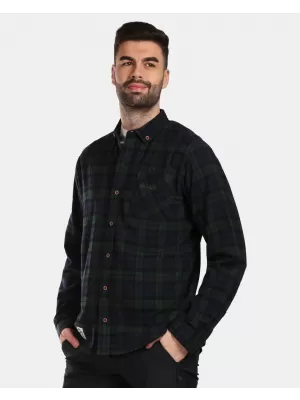 Férfi ing KILPI FLANNY-M VM0380KI SÖTÉTZÖLD