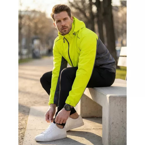  Férfi dzseki ALTISPORT NoPrint NP/ALM835 NEON SÁRGA 