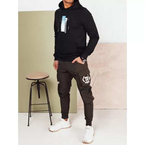  Férfi pulóver DSTREET BX5725 FEKETE 