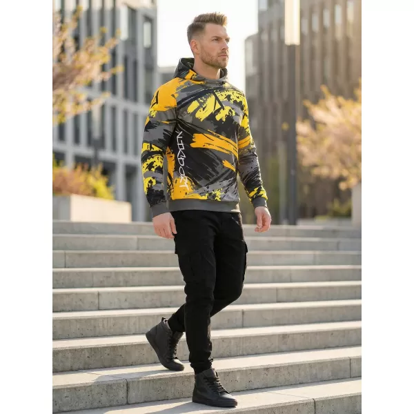  Prémium férfi pulóver ALTISPORT VOJ/ALM014MI01 FEKETE ÉS SÁRGA 