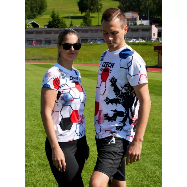  Férfi prémium funkcionális póló ALTISPORT x CZE VOJ/ALM036TR01 HEXA FEHÉR 