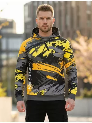 Prémium férfi pulóver ALTISPORT VOJ/ALM014MI01 FEKETE ÉS SÁRGA